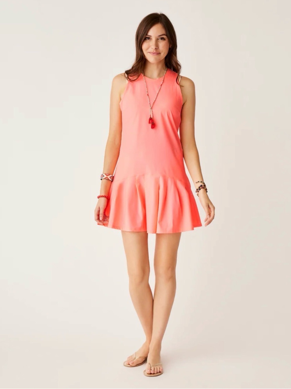 NWT CARVE DESIGNS Venture Balsa Dress Electric Coral Size Medium